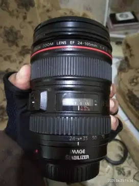 Jual lensa dslr.canon 24-105mm ring merah