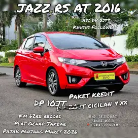 TURUN HARGA DP 10JT HONDA JAZZ RS 1.5 AT 2016 MERAH