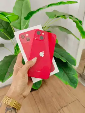 iphone 13 128Gb merah inter fullset bekas seperti baru