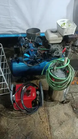 Mesin stim dan tabung (tanpa kompresor)