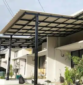 KANOPI baja ringan Terpasang murah tapi tidak murahan