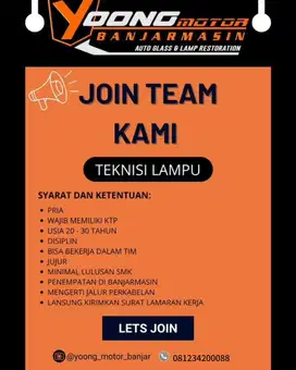 Dicari teknisi lampu mobil retrovit atau custom proyektor