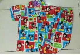 Piyama anak motif Mickey mouse komik biru barang baru bukan bekas