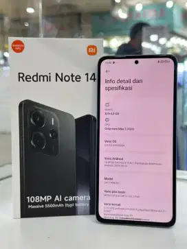 Redmi Note 14 8/256 
Kondisi like new
Fullset ori
