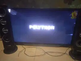 Tv LED lcd 32 in inch Polytron plus tower home teater speaker
