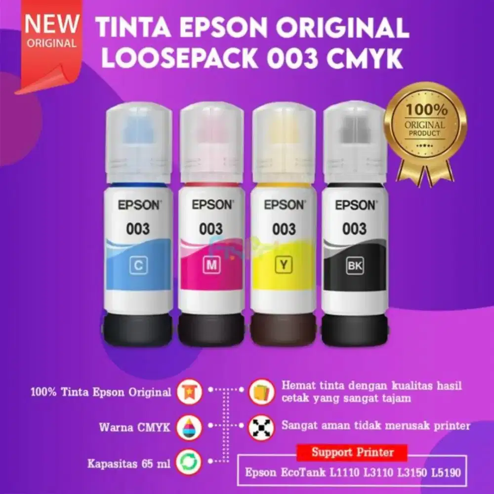 Tinta epson 003 baru