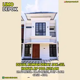 Rumah Dijual 2 Lantai Murah Di Limo Depok Dekat Pintu Tol Krukut