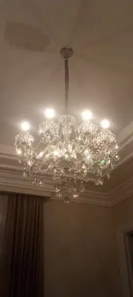 LAMPU KRISTAL 8 CABANG