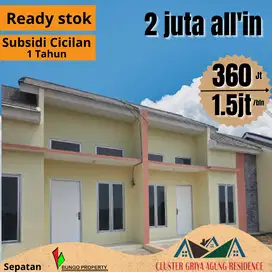 Cluster griya agung residence siap huni bayar 2 juta akad