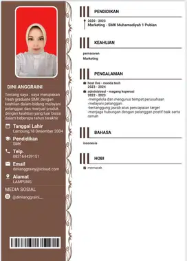 Info loker jakbar tangerang