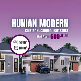 Cluster Exclusive 2KT Kartasura – Carport 2 Mobil, Jalan 7M, View Mera