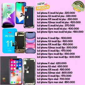 lcd iphone x xs xr xsmax 11 11pro 12 new free pasang