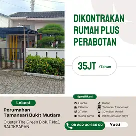 Rumah di kontrakan beserta isi
