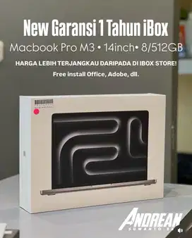NEW MACBOOK PRO M3 8/512gb