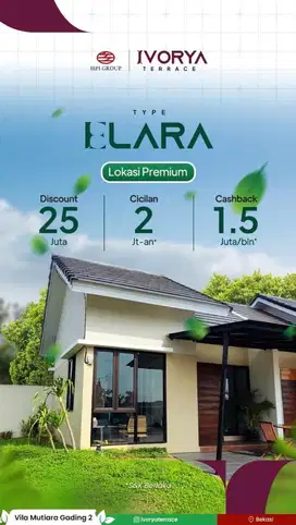 Rumah Lokasi Jalan Boulevard 10 Menit Sumarecon Bekasi Cicilan 2jtan