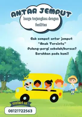 Antar jemput sekolah