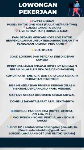 Host Live Man Fashion
