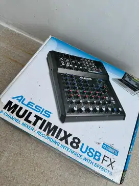 DIJUAL MIXER ALESIS MULTIMIX 8 USB FX FOR RECORDING WITH VOCAL EFFECT