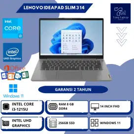 LAPTOP LENOVO IDEAPAD SLIM 3 14 
I3 1215 RAM 8GB SSD 256GB 14 INCH FHD