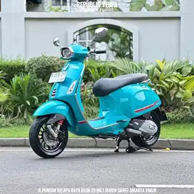 PIAGGIO VESPA SPRINT S 150 IGET ABS LED Tahun 2022 WARNA BLUE AUDAC