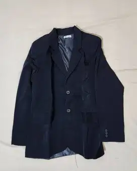 Jas Blazer Pria Formal Kancing Dua Slim Fit - Merek Just Black