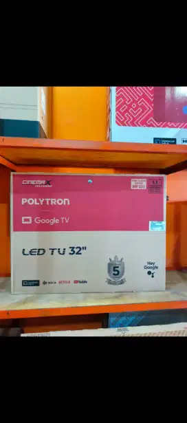Polytron Google TV 32 inch promo terbatas bisa kredit