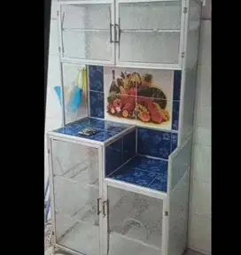 DI JUAL SEGERA GAK PAKAI NAWAR RAK PIRING ALUMUNIUM 2 PINTU,