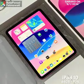 IPAD 10 64GB - WIFI PINK GARANSI 2026