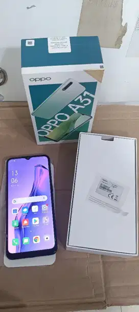 Hp second Oppo A31 RAM 4/128gb mulus dan lengkap