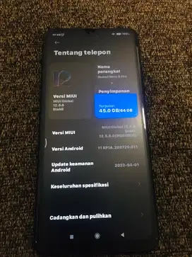Xiaomi redmi note 8 pro 6/64 ss lengkap