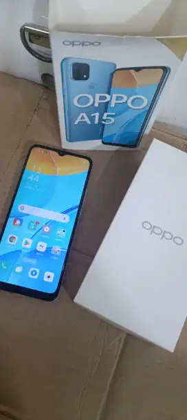 Hp second Oppo A15 RAM 3/32gb mulus + lengkap + siap pakai