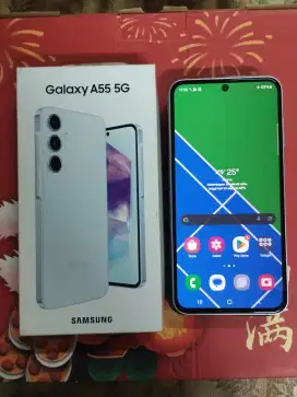Jual sMsUng A55 (8/256) fullset Bergaransi mulus