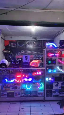 Custom biled alis poles mika lampu motor & mobil
