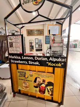 Gerobak Stand, boot minuman,container blm di pakai buka usaha pucok