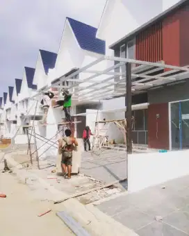 Tempahan kanopi atap alderon