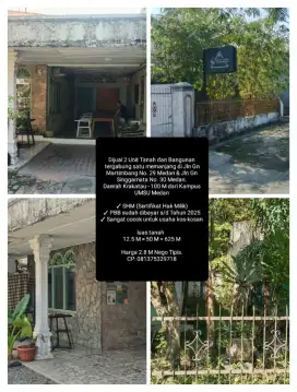 For Sale (Dijual Cepat Tanah dan Bangunan)