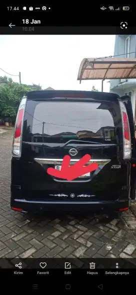 Jual Nisan Serena HWS 2014