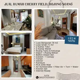 JUAL RUMAH FULL FURNISH DI CHERRY FIELD BOJONG SOANG