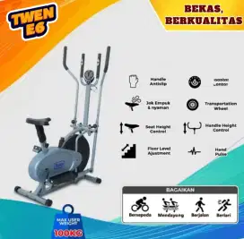 TWEN E6 Orbitrack Tracer Sepeda Fitness Sepeda Statis Sepeda Olahraga