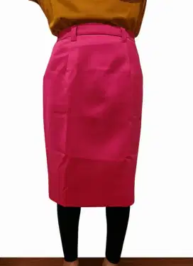 Rok span vintage warna pink
