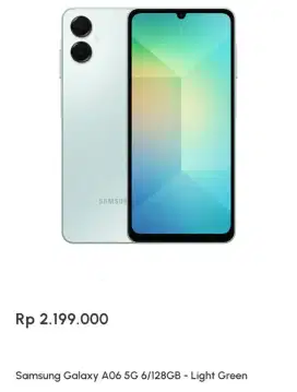 Dijual Samsung A06 5G Ram 6+6GB 128gb