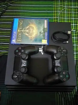 PS4 Pro 1TB + 2 Stick + Game Elden Ring Bonus! Siap Main!