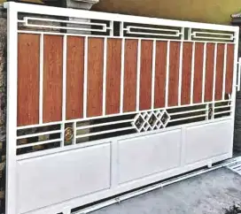 Pintu dorong pintu pagar besi pintu gerbang