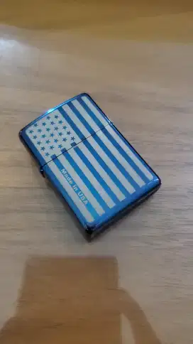 Zippo korek api Polish Blue American Flag