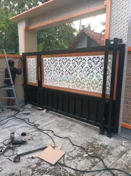 Pagar plat motif murah