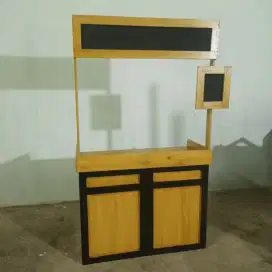 Jual Gerobak Portable Kayu Bekas