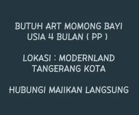BUTUH ART MOMONG BAYI ( PP )