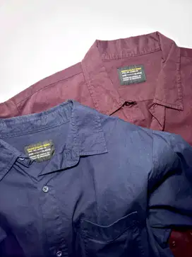 BUY 1 GET 1 Erigo Blue Longsleeve Shirt & Maroon Shortsleeve