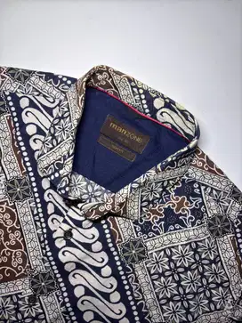 MANZONE White Batik Short Sleeve