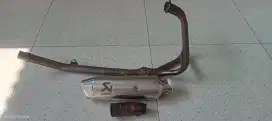 Knalpot racing leheran ORI adapter ex ninja 250 karbu